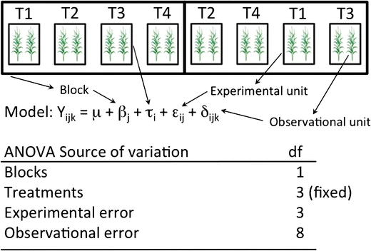 model assumption and experimental unit 4 ( 12 fig.4)
